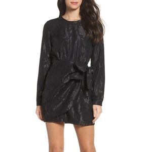 Bardot Metallic Drape Minidress, US4/XS